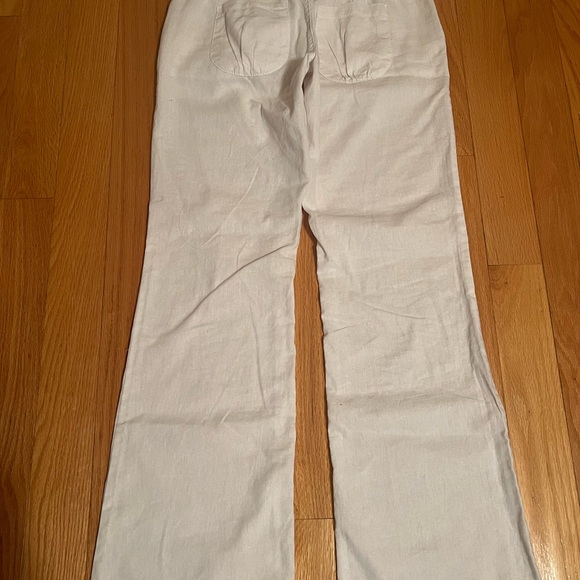 Revolution 55%linen 45% cotton white pants size 5 - Picture 2 of 7